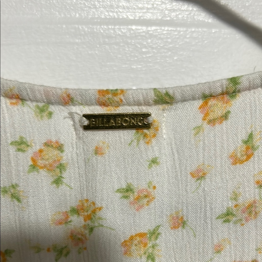 Billabong Floral Dress with Tie Waist - Picture 5 of 7